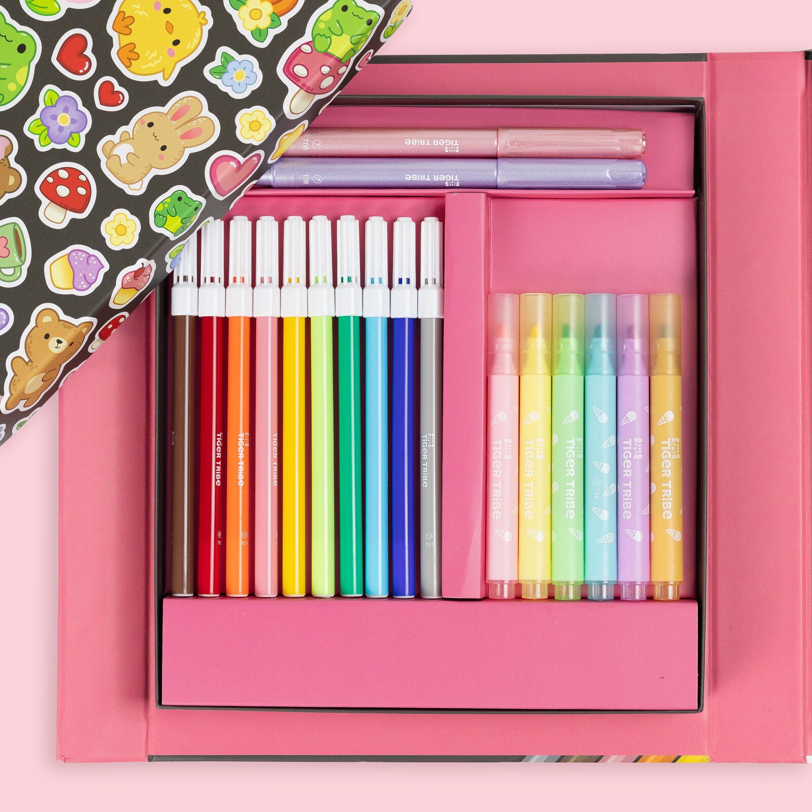 Tiger Tribe Great Big Colouring Set - Magical Mini Worlds
