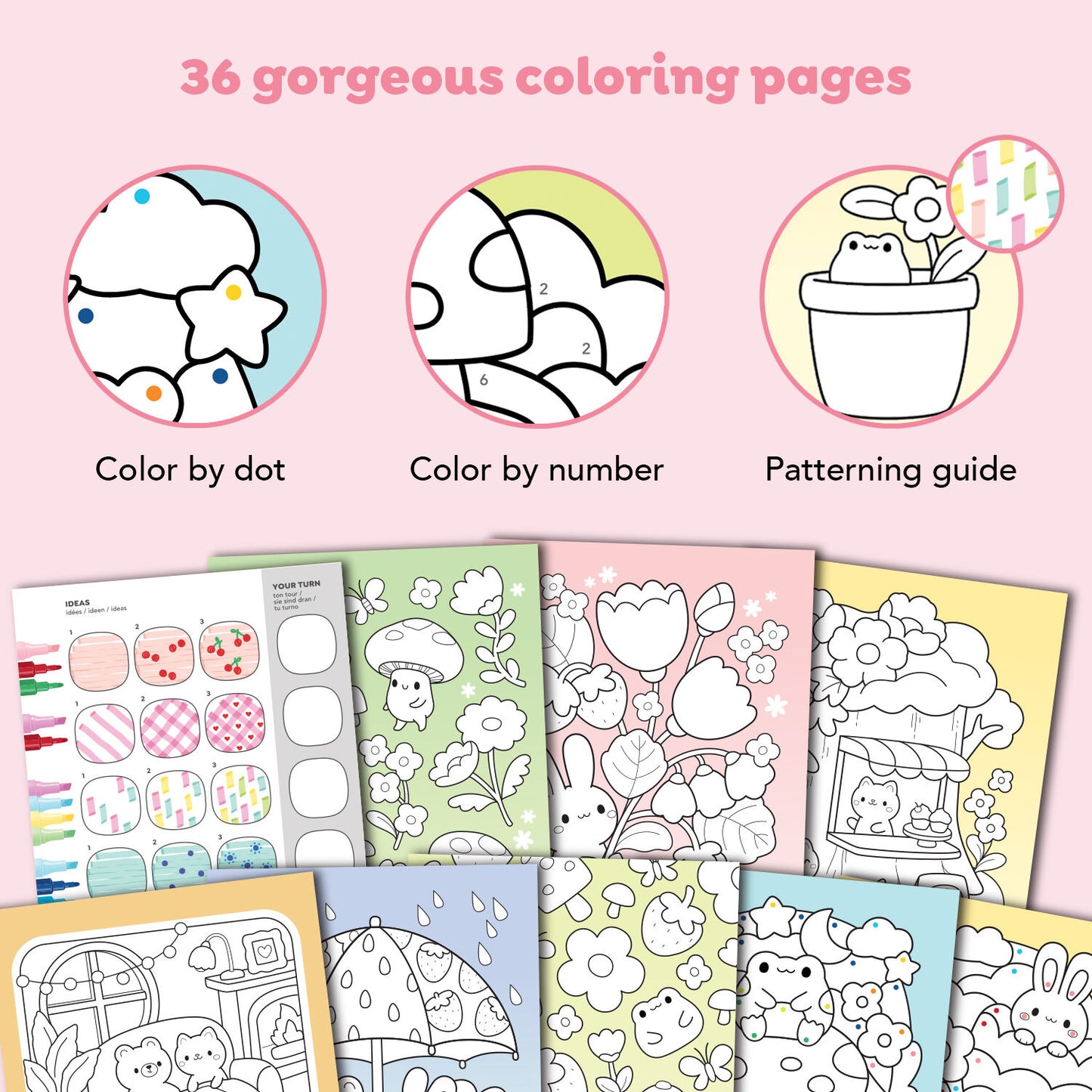 Tiger Tribe Great Big Colouring Set - Magical Mini Worlds