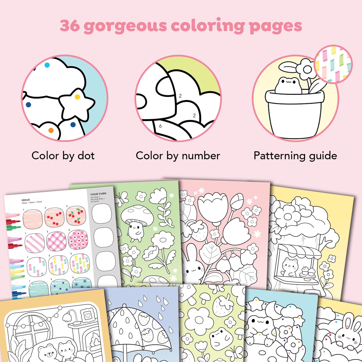Tiger Tribe Great Big Colouring Set - Magical Mini Worlds