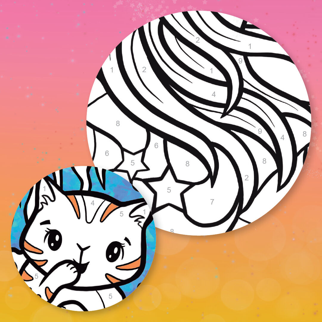 Tiger Tribe Colour by Numbers - Unicorn Dreaming