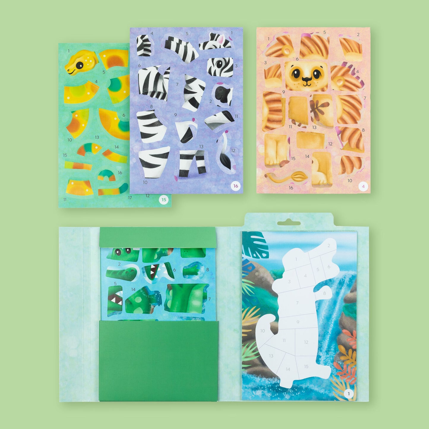 Tiger Tribe Sticker by Numbers - Animals