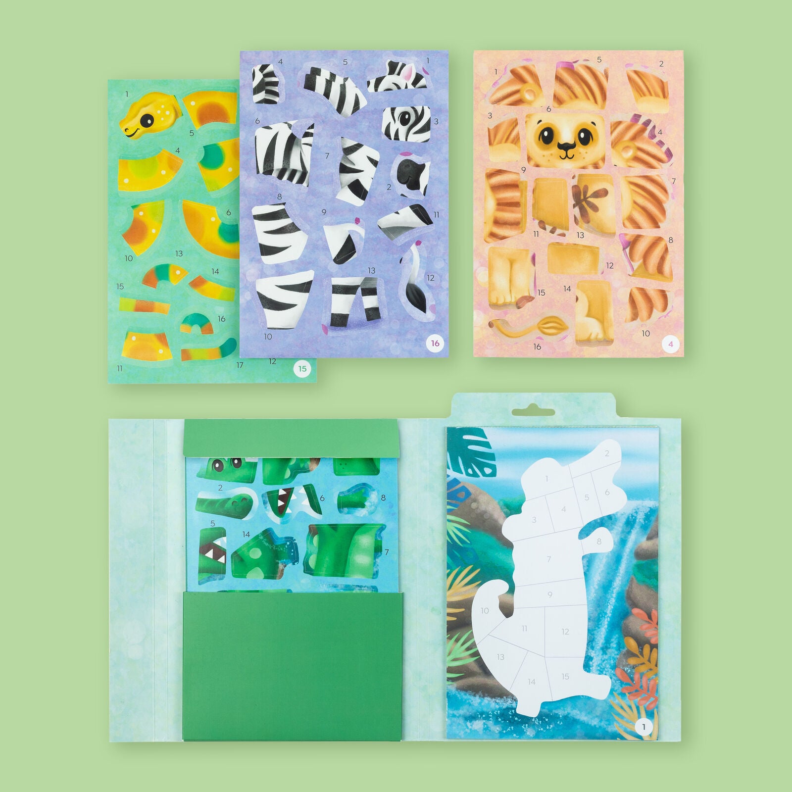 Tiger Tribe Sticker by Numbers - Animals
