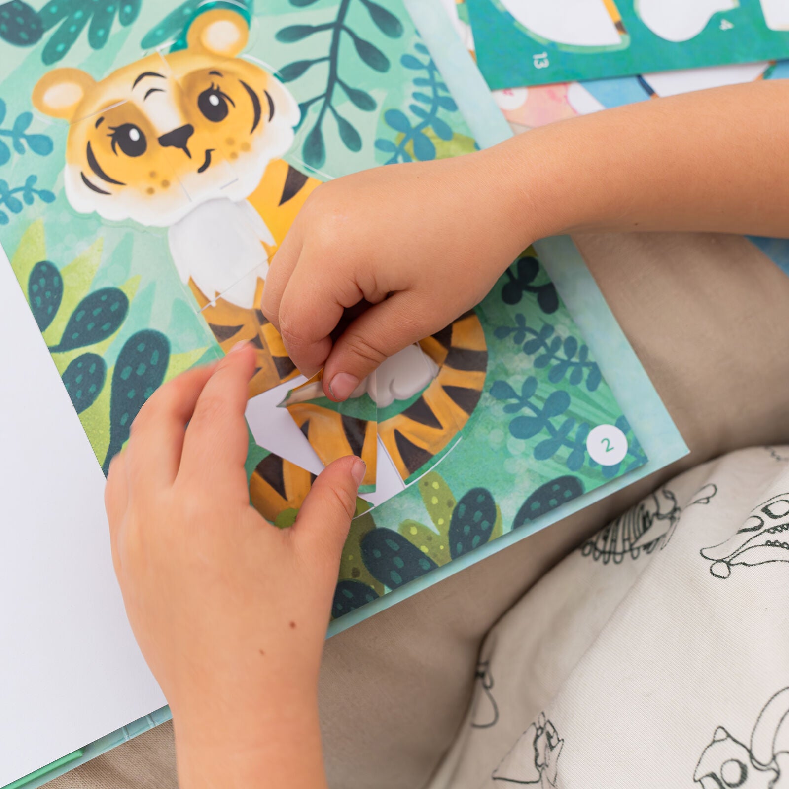 Tiger Tribe Sticker by Numbers - Animals