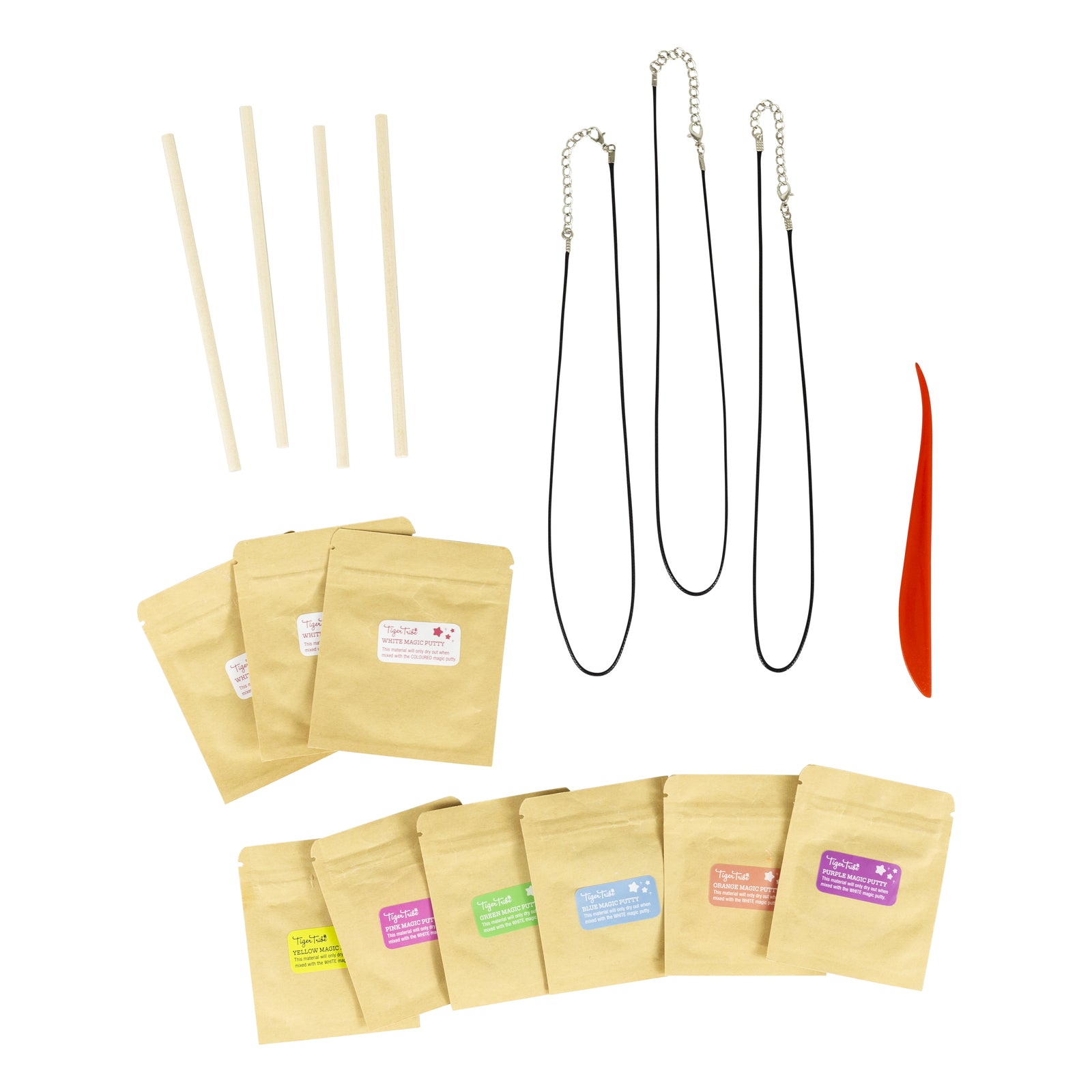 Tiger Tribe Jewellery Design Kit - Twisty Beads Necklaces