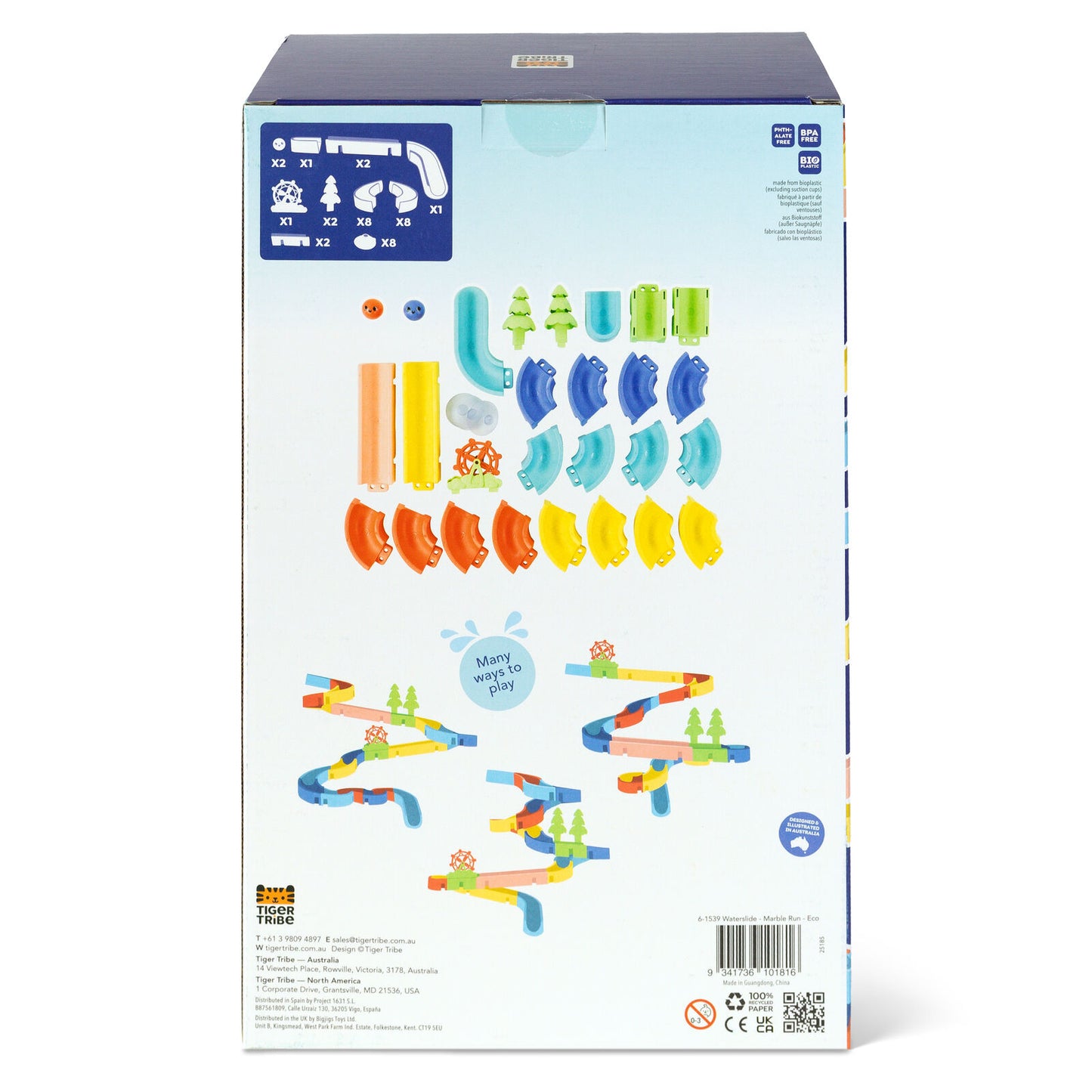 Tiger Tribe Waterslide - Marble Run - Eco