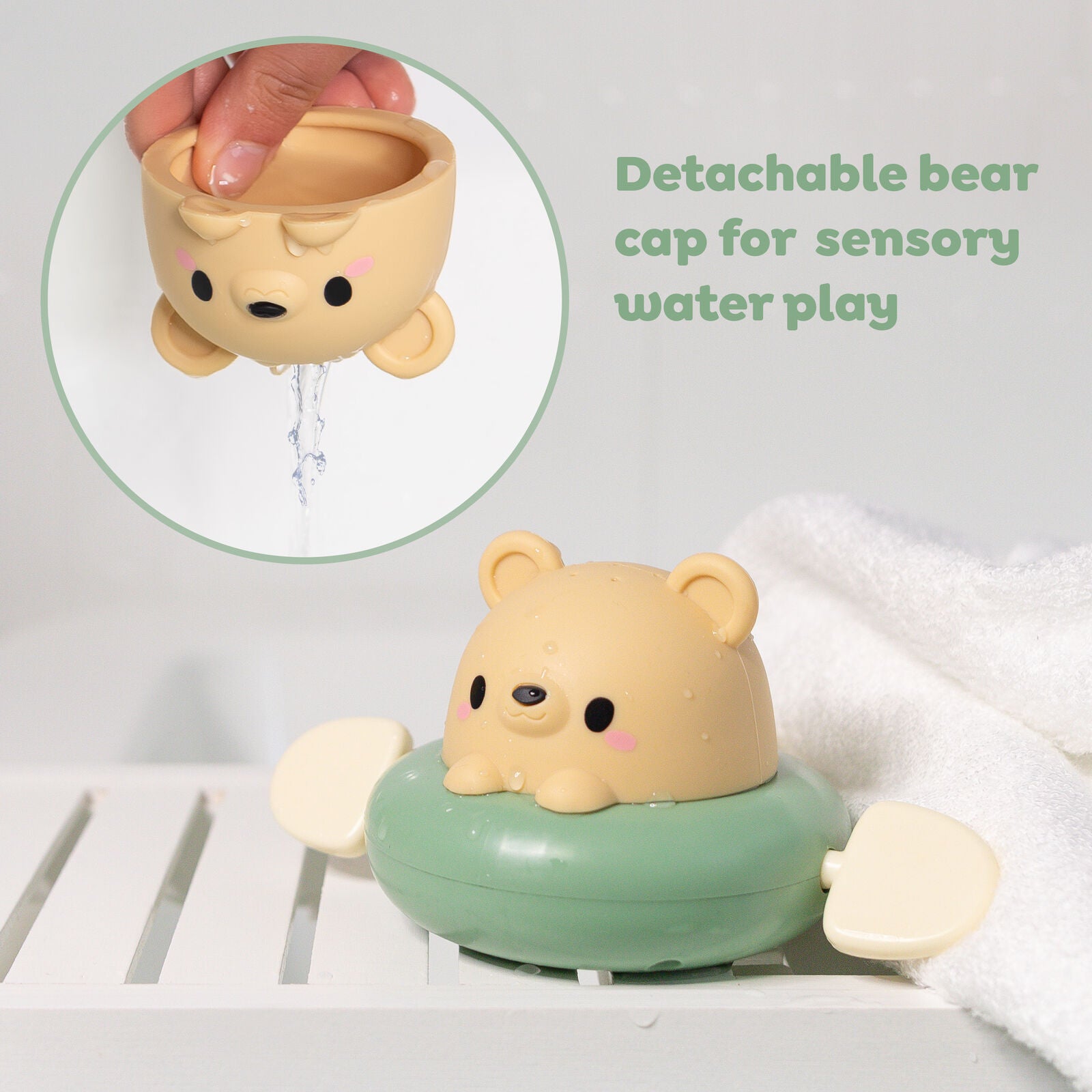 Tiger Tribe Bath Paddle Boat - Bear