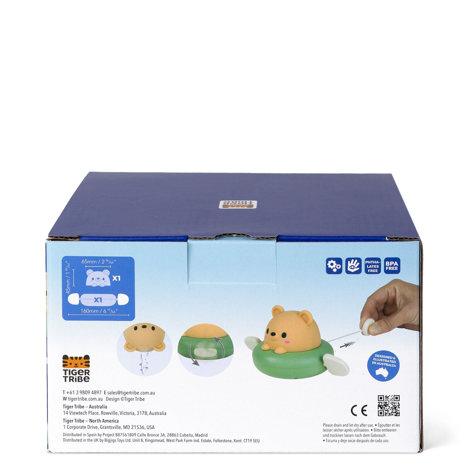 Tiger Tribe Bath Paddle Boat - Bear
