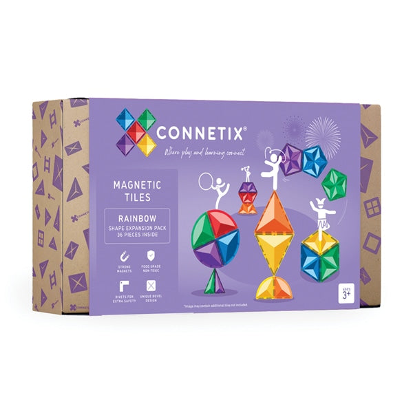 Connetix Tiles Rainbow Shape Expansion Pack 36 Piece