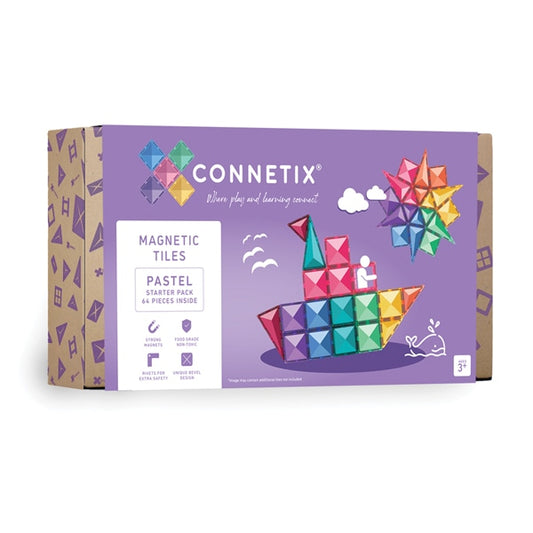 Connetix Tiles 64 Piece Pastel Start Pack