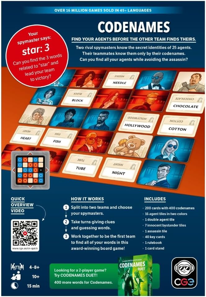Codenames Board Game