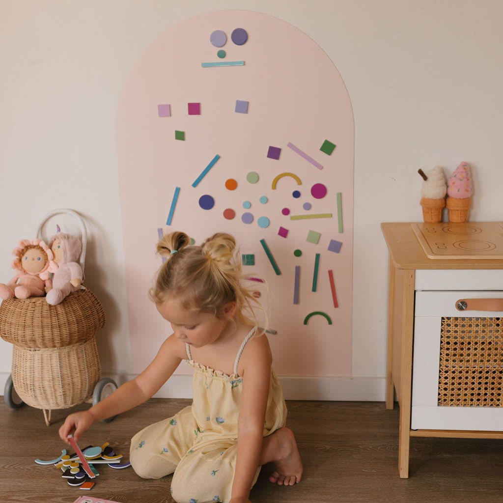 SmartyPals - Magnetic Playwall | Magnetic Wall Decal for Kids & Playrooms (Select Colour)