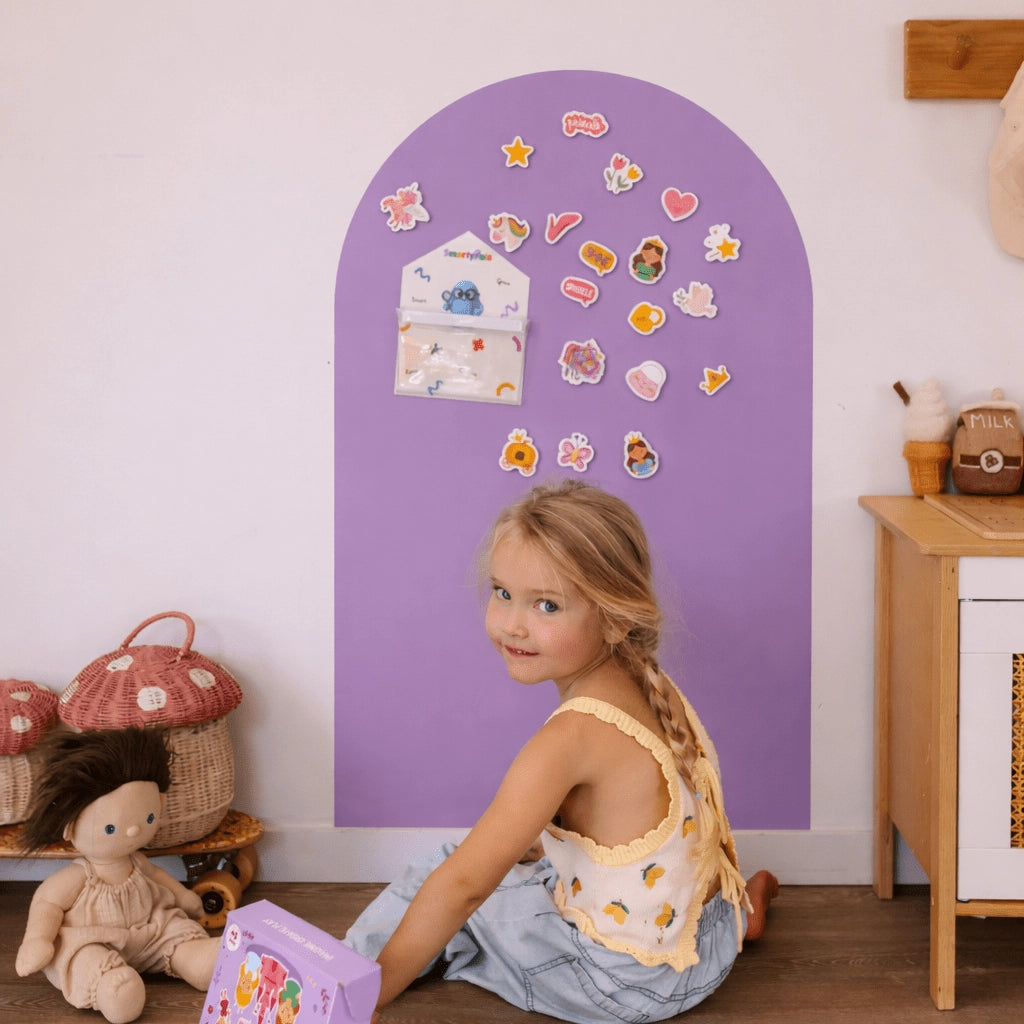SmartyPals - Magnetic Playwall | Magnetic Wall Decal for Kids & Playrooms (Select Colour)