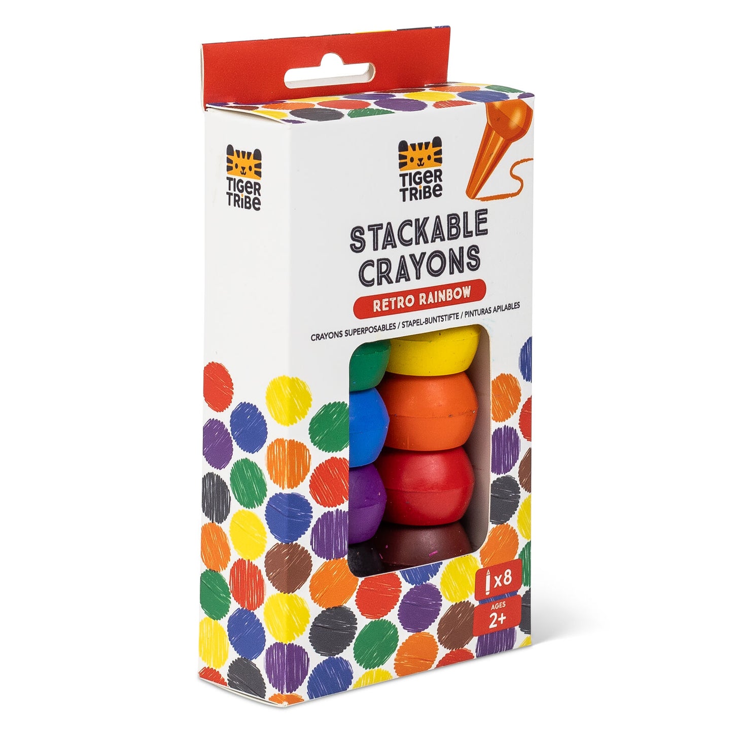 Tiger Tribe - Stackable Crayons | Retro Rainbow