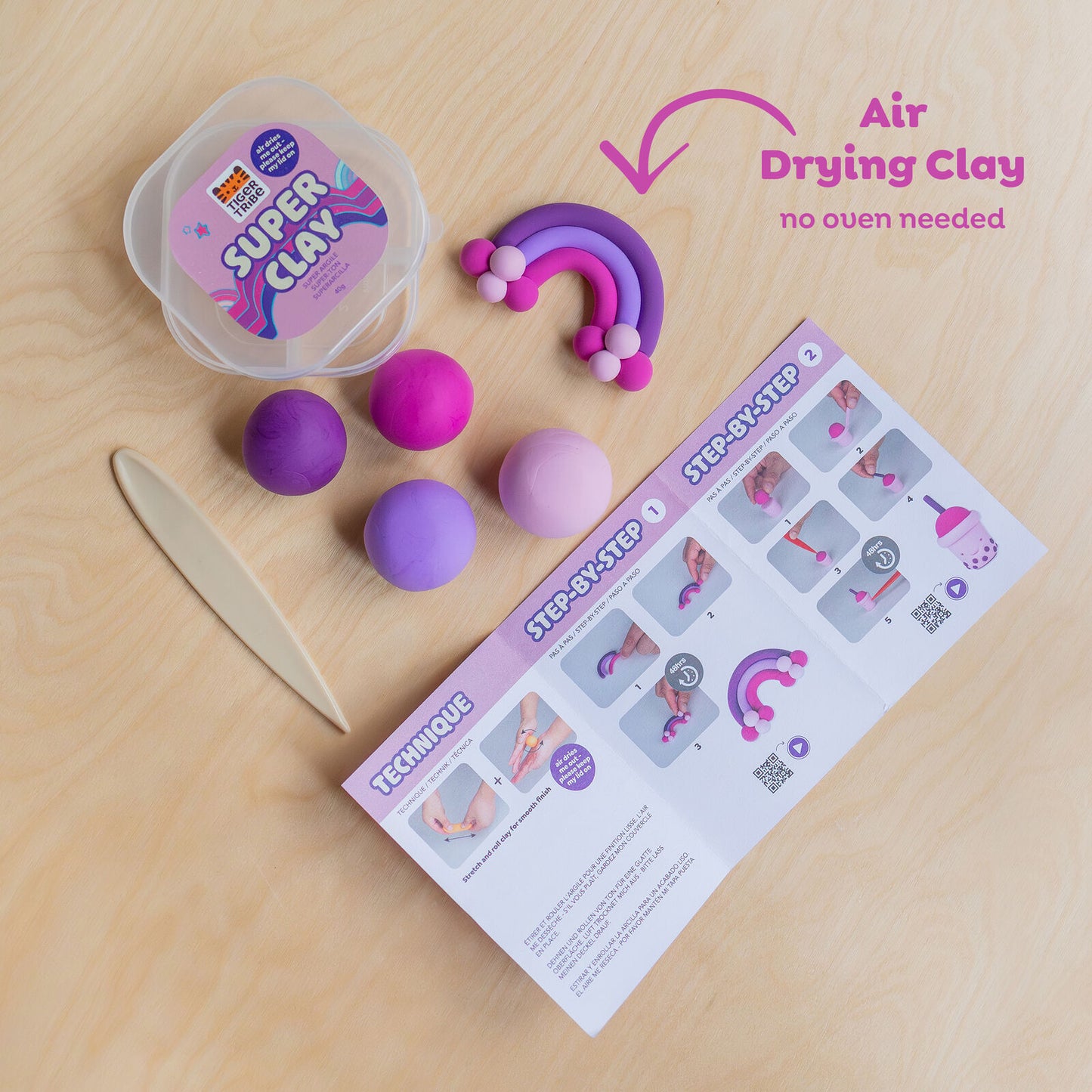 Tiger Tribe Super Clay Stationery (Select Kit)