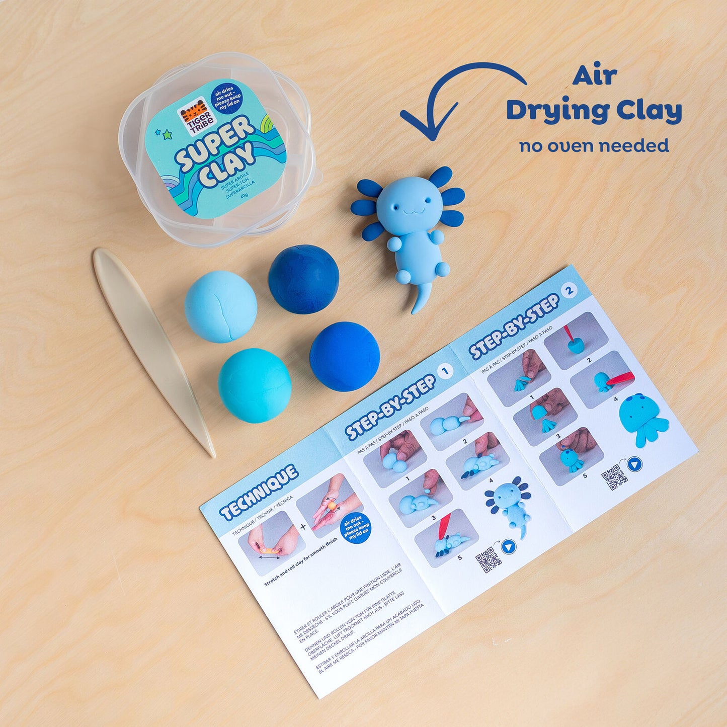 Tiger Tribe Super Clay Stationery (Select Kit)