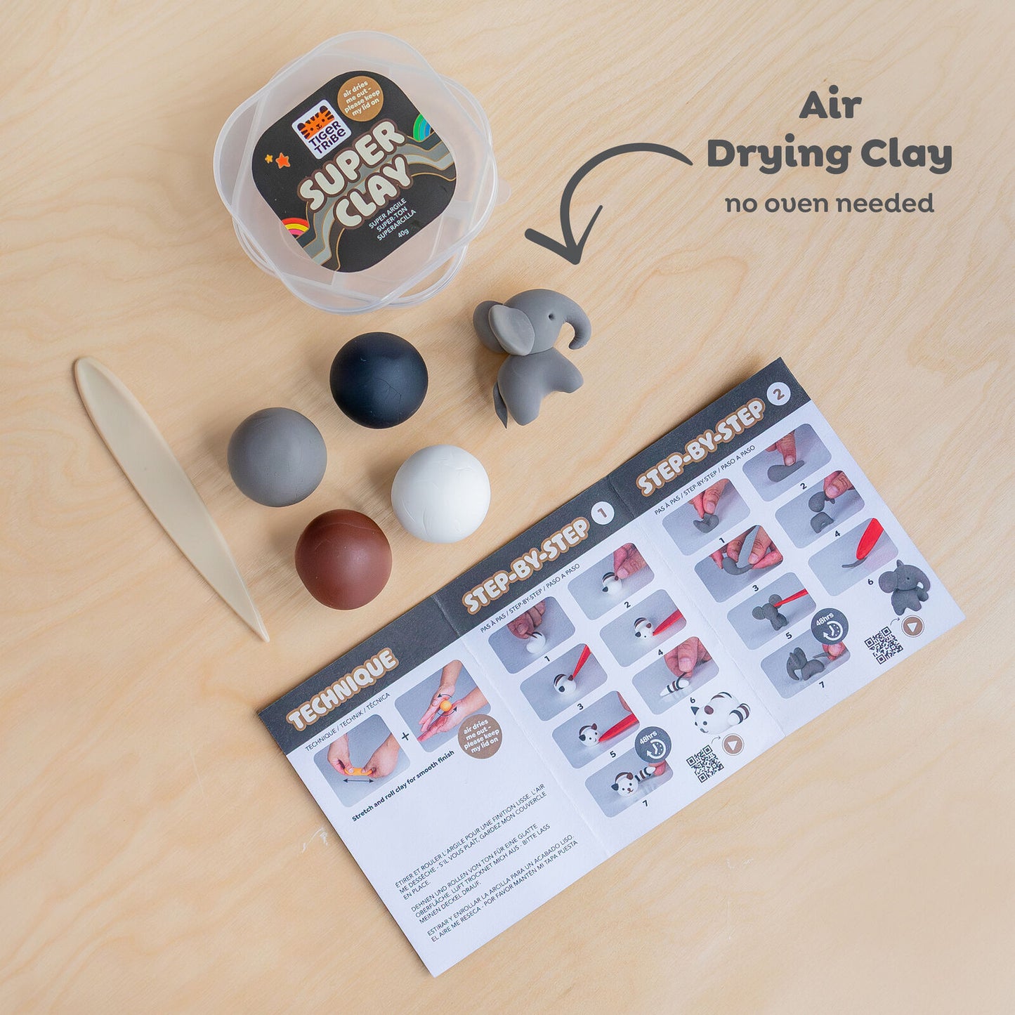 Tiger Tribe Super Clay Stationery (Select Kit)