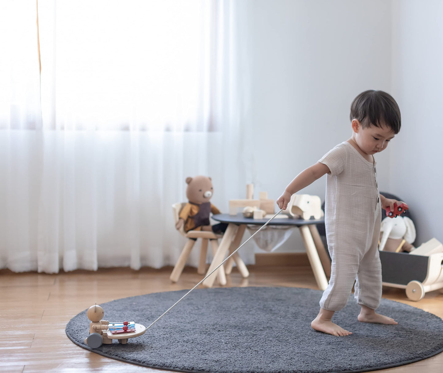 Plan Toys - Pull Along Musical Bear