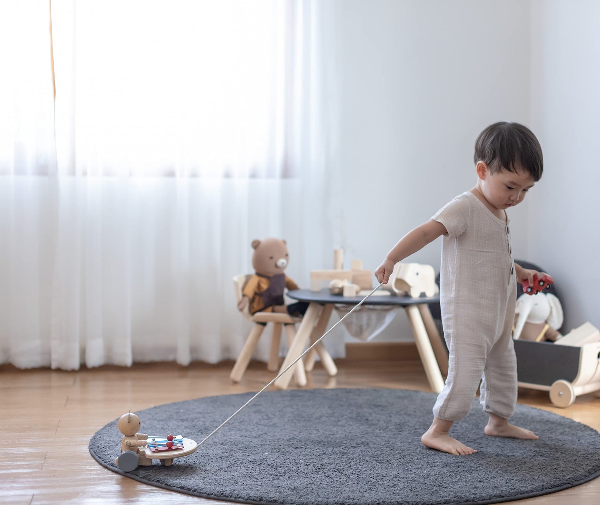 Plan Toys - Pull Along Musical Bear