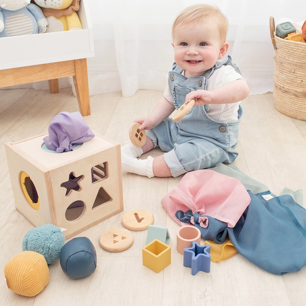 Living Textiles – 4-in-1 Sensory Learning Cube