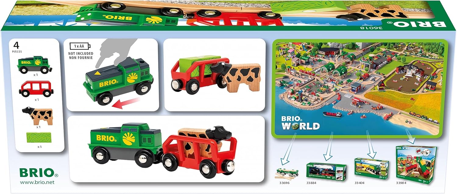 BRIO Farm Battery Train