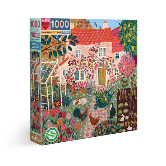 Eeboo Puzzle English Green Market 1000pc