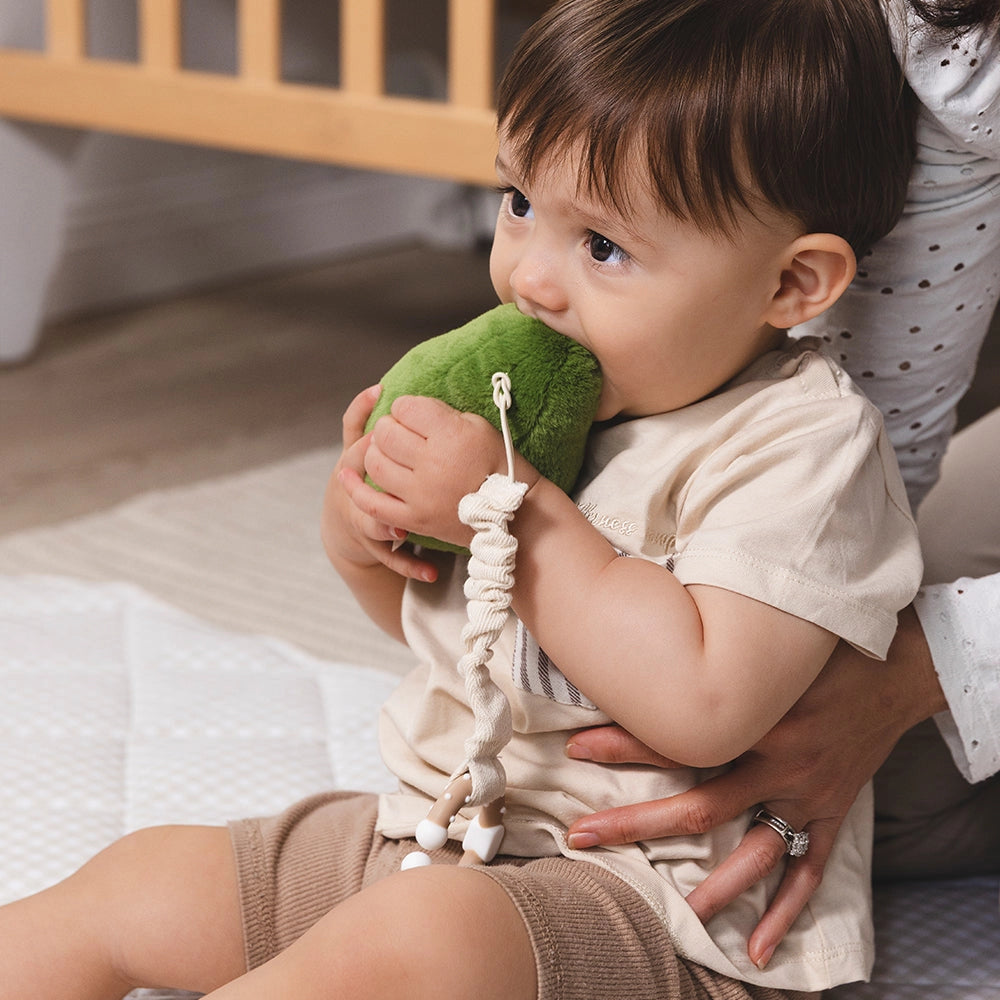 Living Textiles - 2 Pack Mini Market Brunch Stroller Toys | Avocado & Egg On Toast