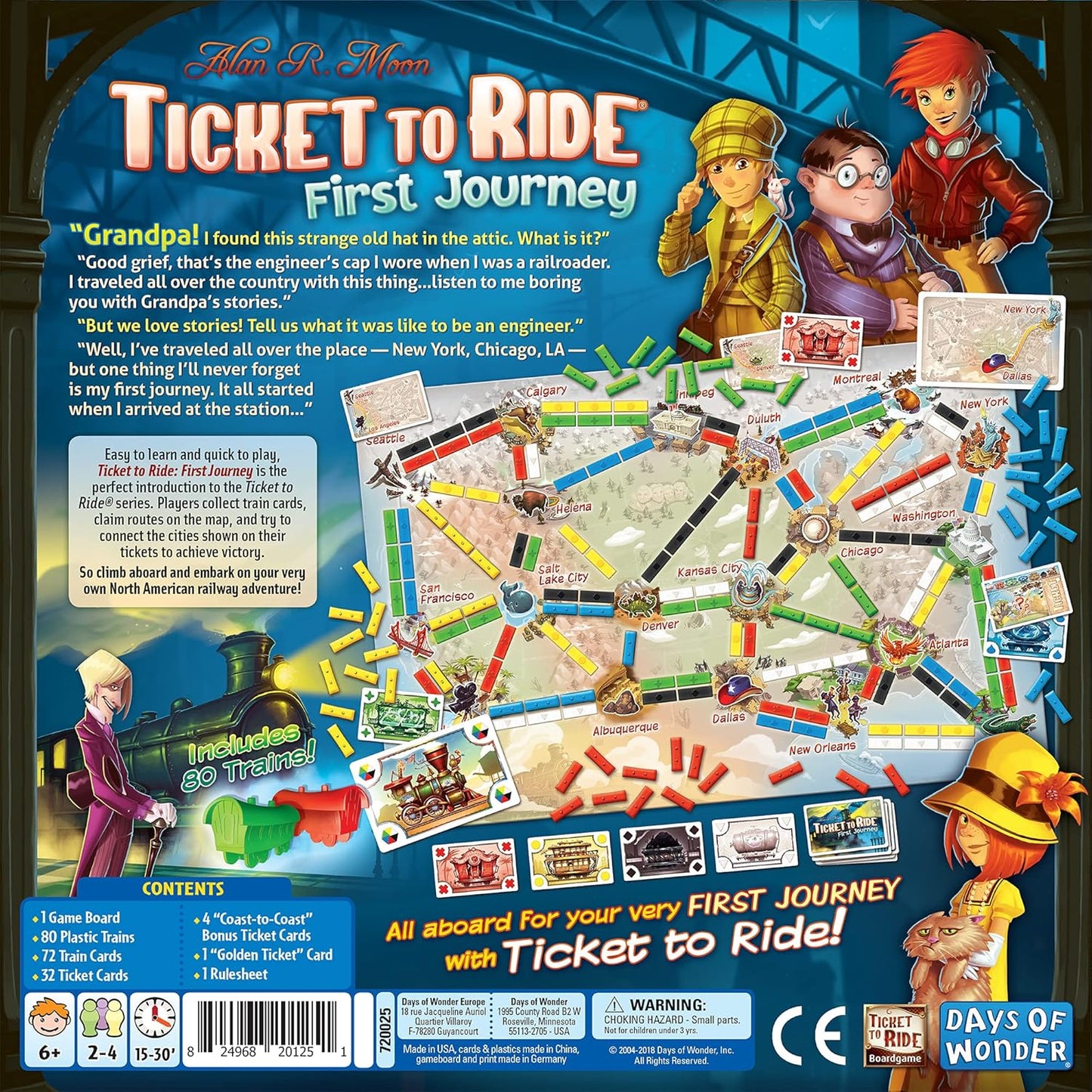 Ticket to Ride: First Journey Board Game