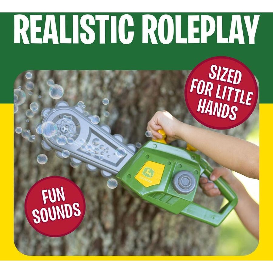 John Deere - Motorised Bubble and Fun Chainsaw