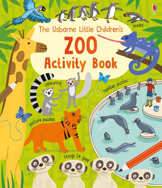 Usborne Little Childrens Activity Book Zoo