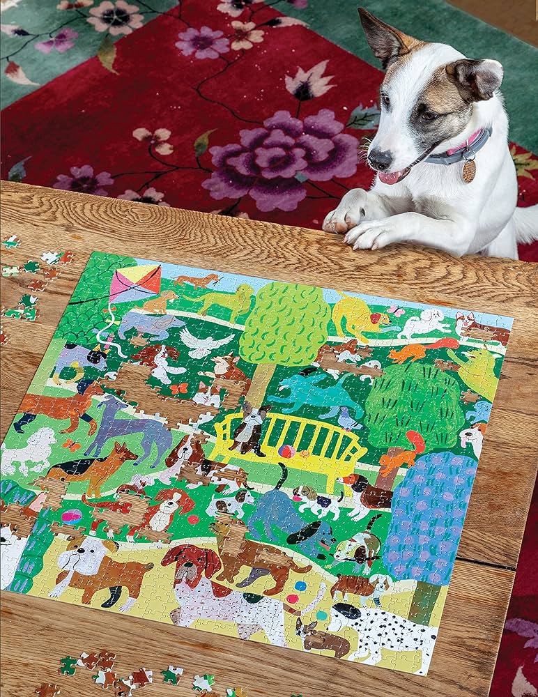 Eeboo Puzzle Dogs in Park 1000pc