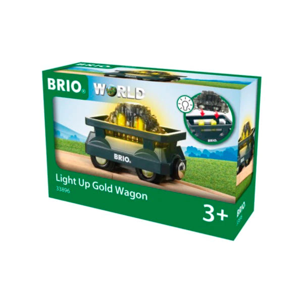 BRIO Light Up Gold Wagon 33896