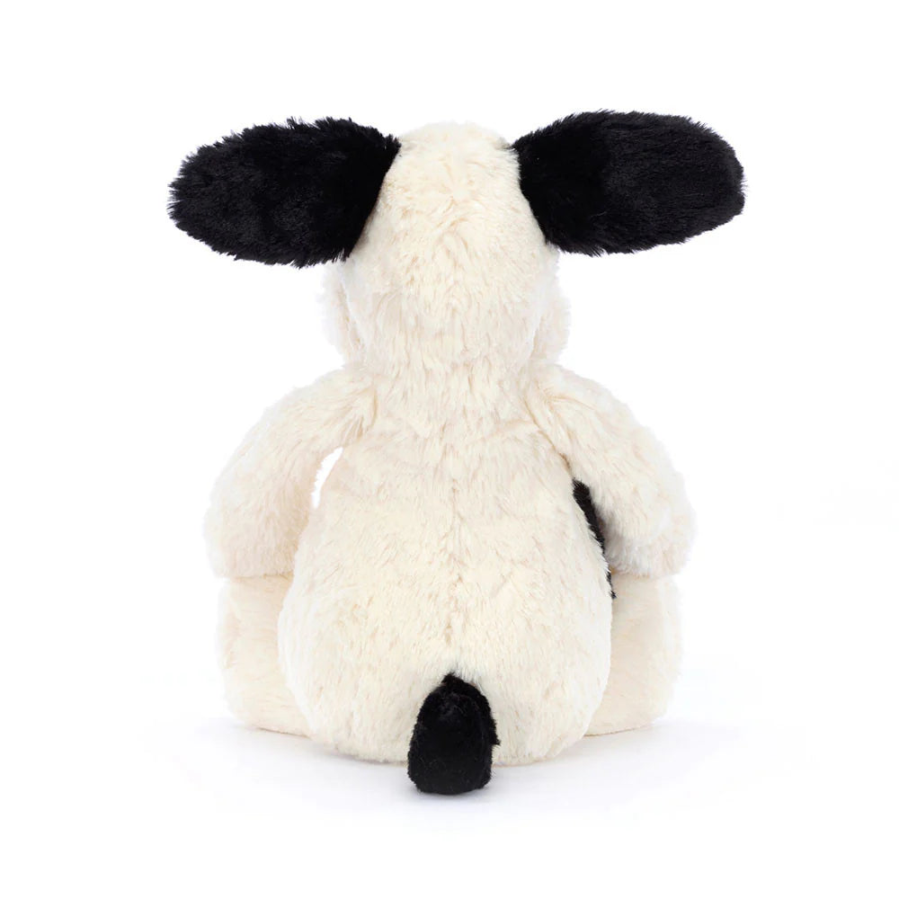 Jellycat Bashful - Black & Cream Puppy Medium