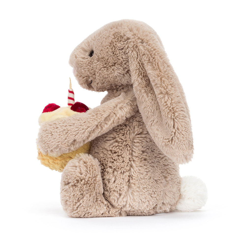 Jellycat Bashful - Beige Bunny 'Birthday'
