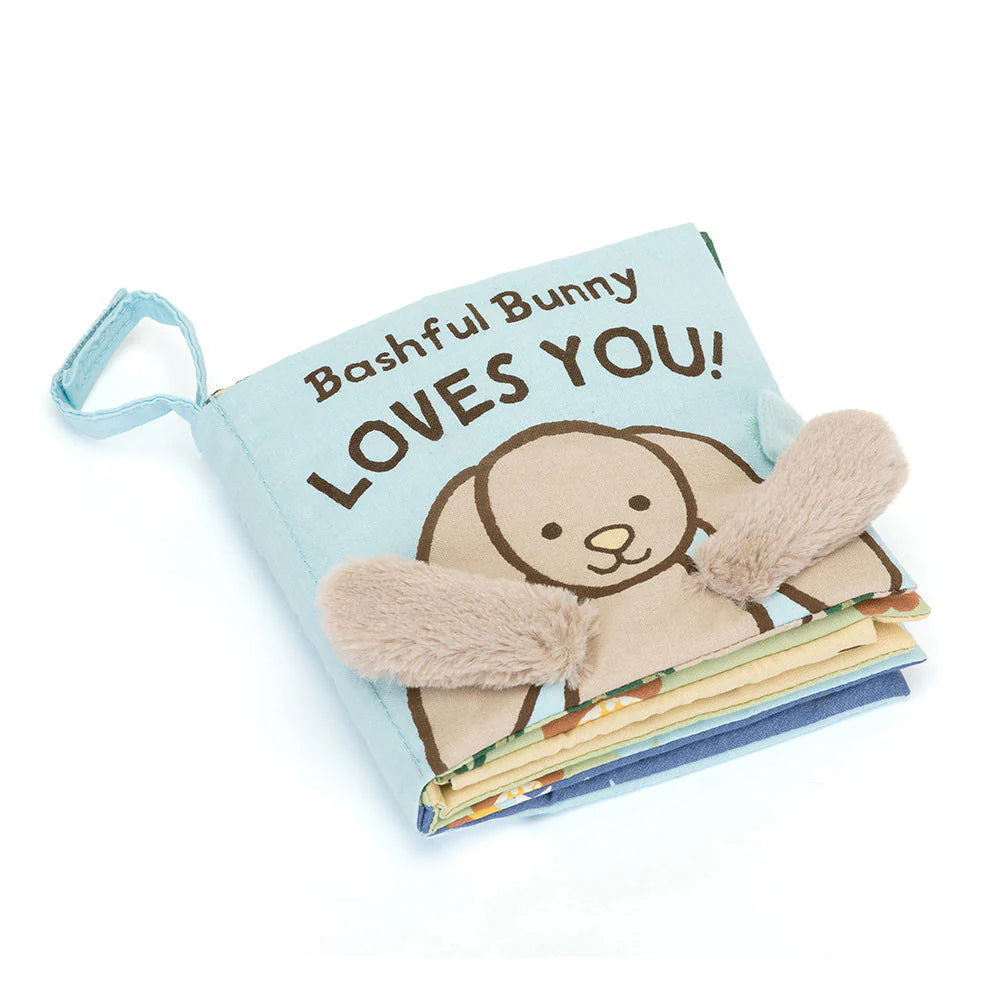 Jellycat Fabric Book - Bashful Bunny Loves You