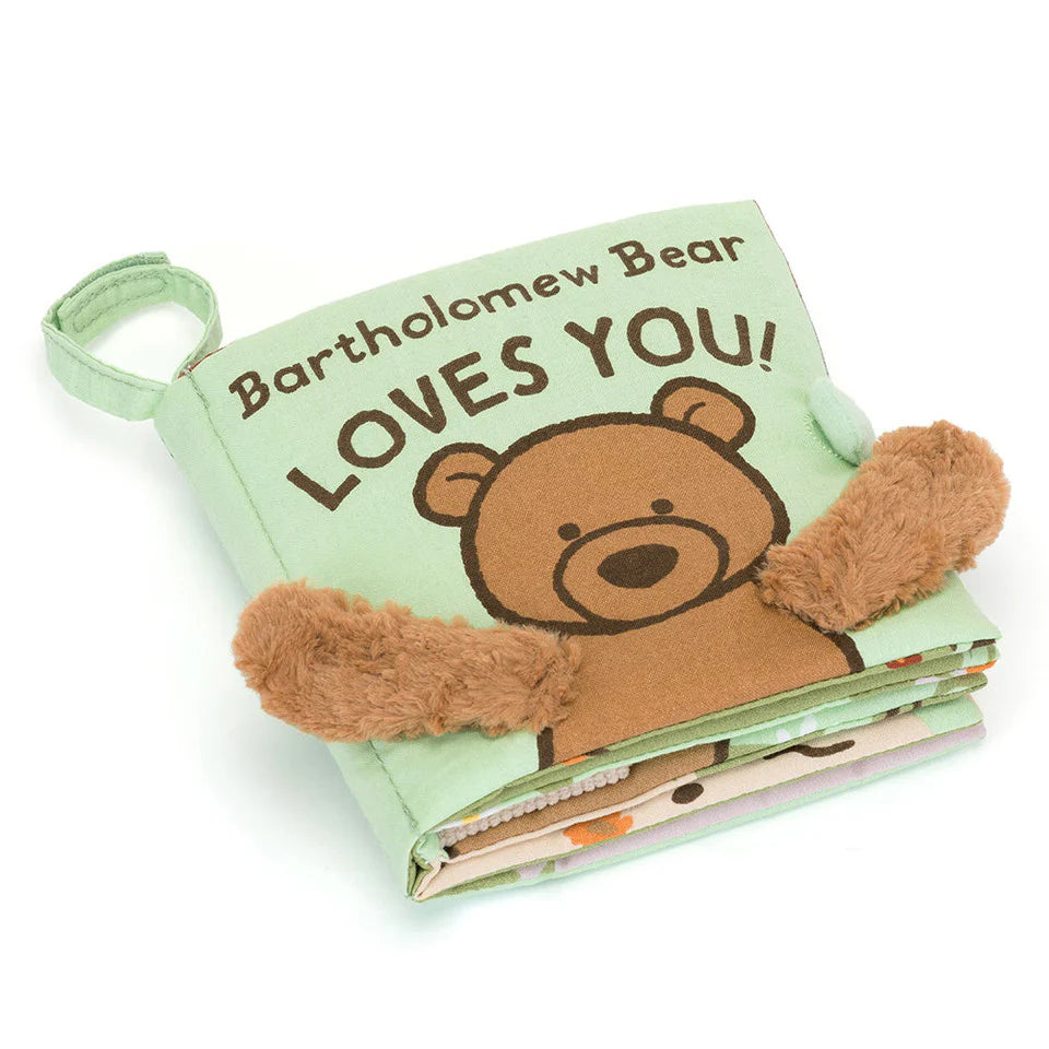 Jellycat Fabric Book - Bartholomew Bear Loves You