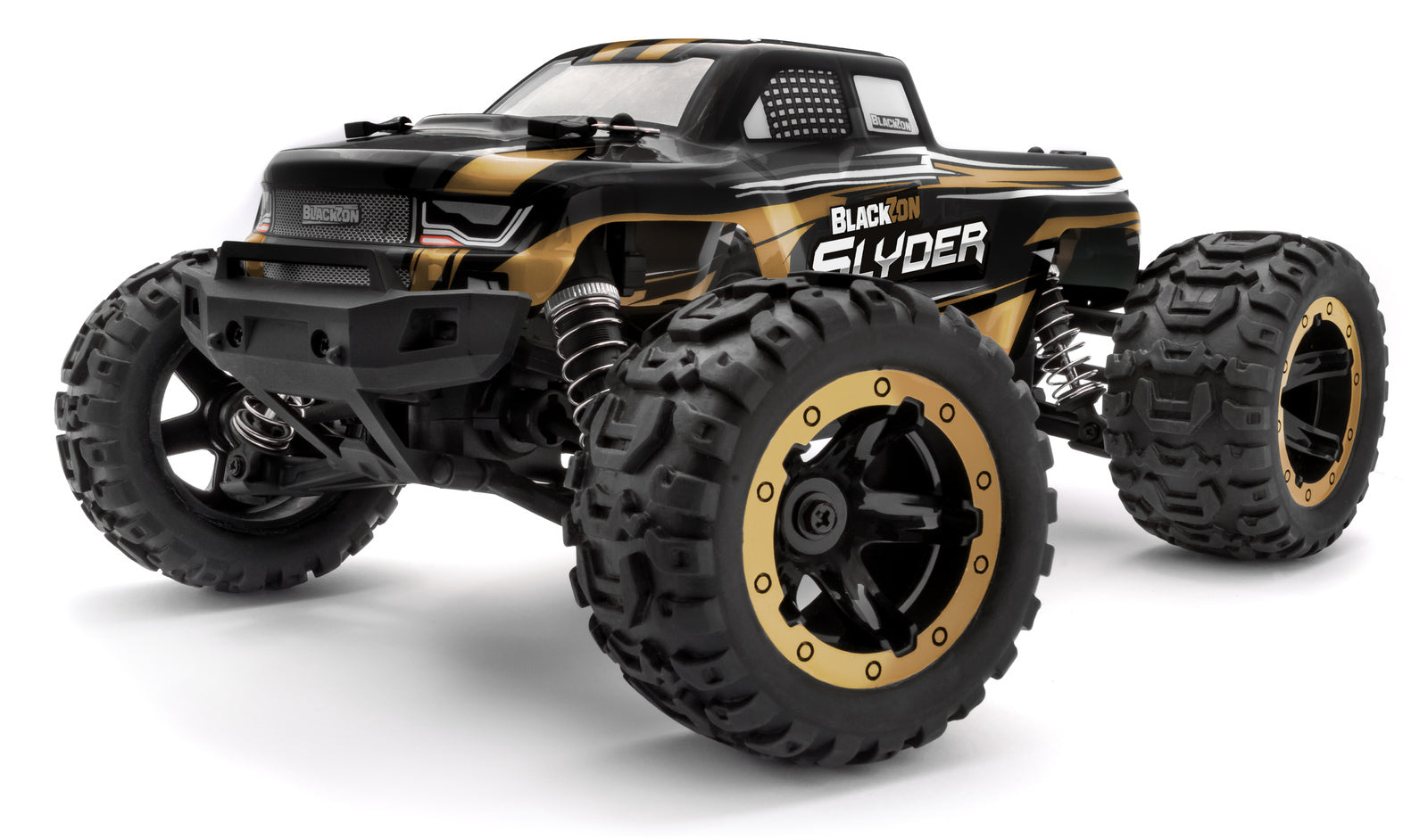 Blackzon Slyder MT 1/16 4WD Electric Remote Control Monster Truck - Gold 540101