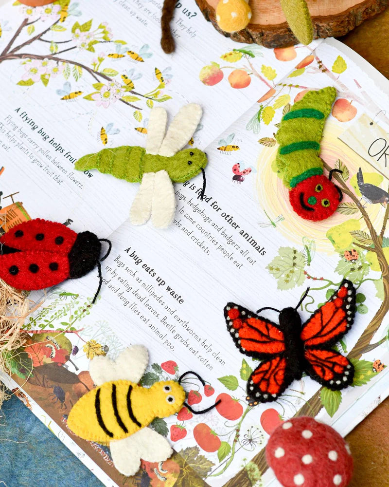 Tara Treasures - Insects and Bugs Finger Puppet Set