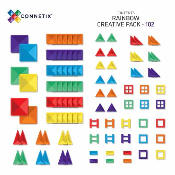 Connetix Tiles Rainbow Creative Pack 102 Piece