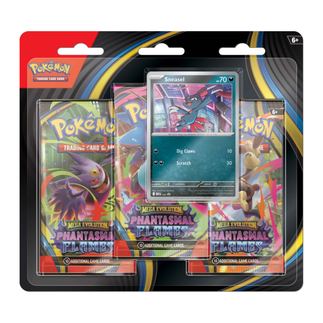 Pokemon TCG: Mega Evolution-Phantasmal Flames Three Booster Blister