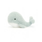 Jellycat Wavelly Whale Grey