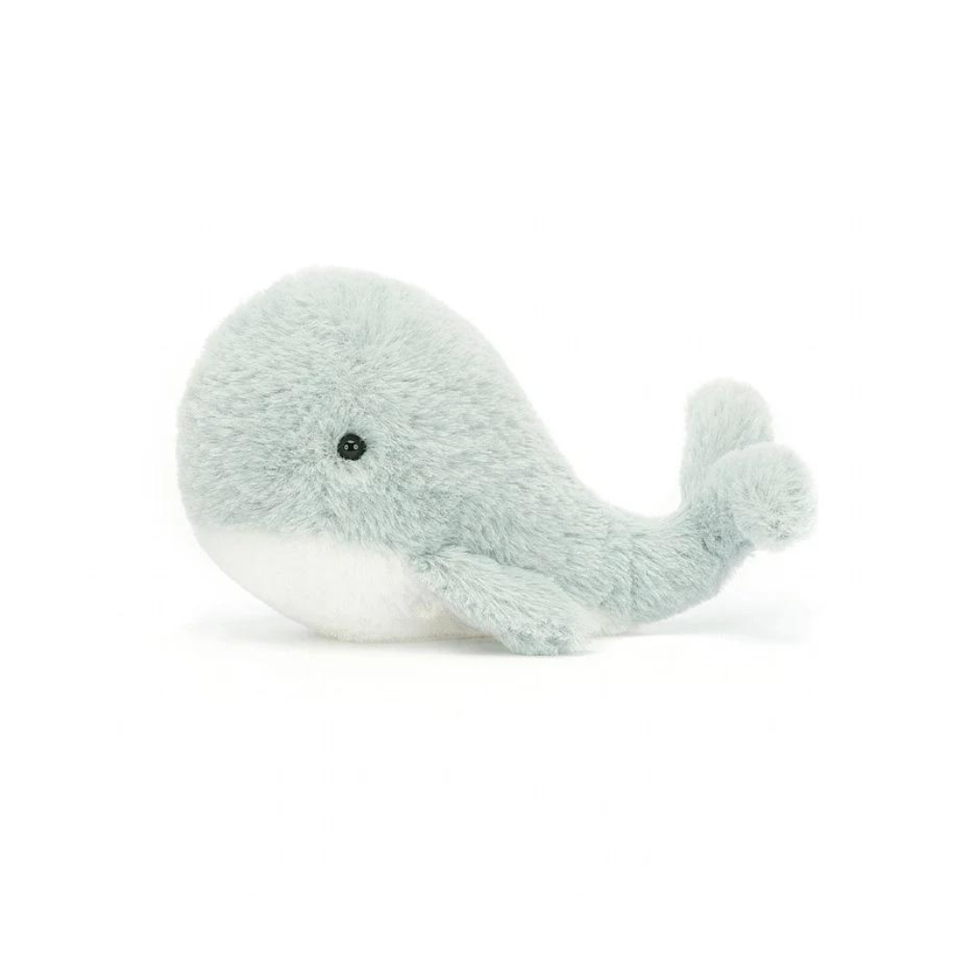 Jellycat Wavelly Whale Grey