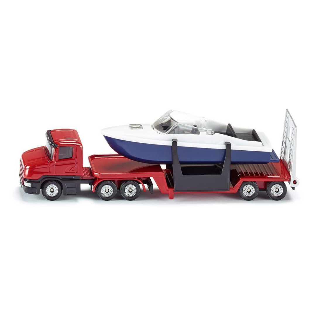 Siku Truck Low Loader with Boat