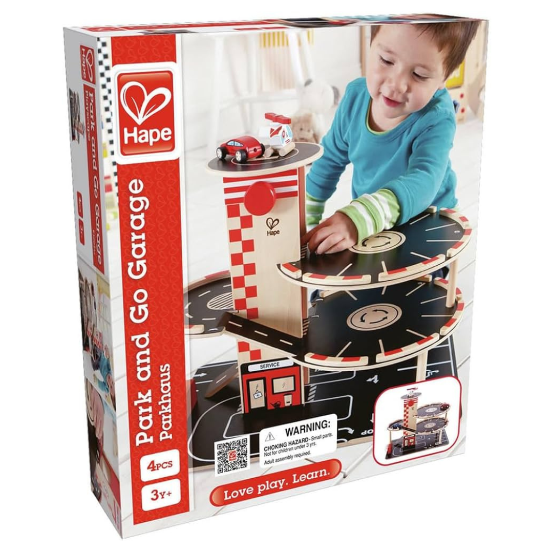 Hape Park n Go Garage Wooden