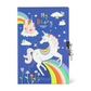 Tiger Tribe Lockable Diary - Unicorn Rainbows
