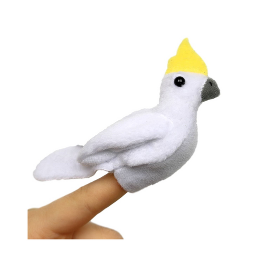 Animals of Australia Finger Puppet Cockatoo