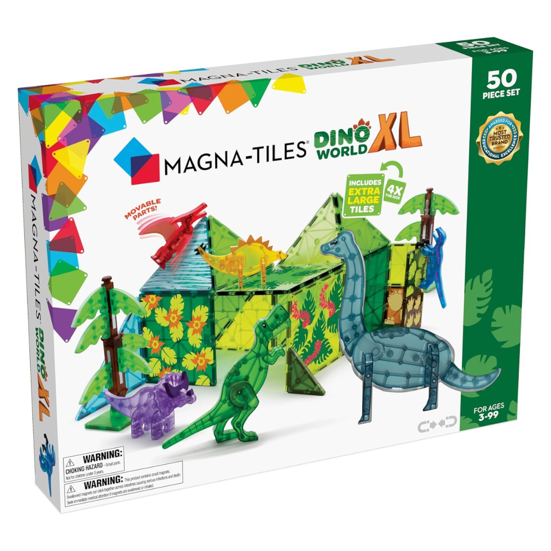 Magna-Tiles Dino World XL - 50 Piece Set