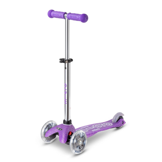 Micro Scooter Mini Deluxe Glitter LED Purple