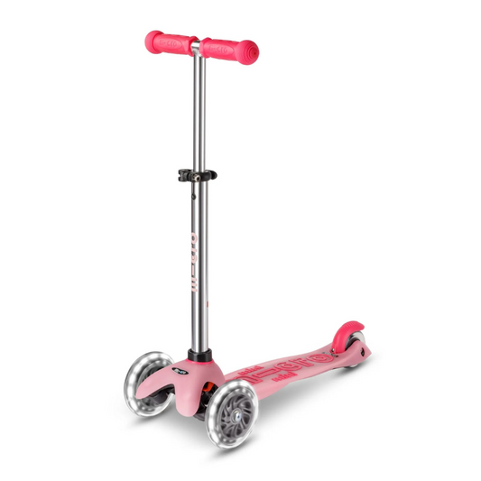 Micro Scooter Mini Deluxe Glow LED Plus - Frosty Pink