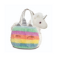 Fancy Pals - White Unicorn in Rainbow Bag