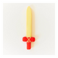 Sarah's Silks Soft Swords Red with Golden Blade